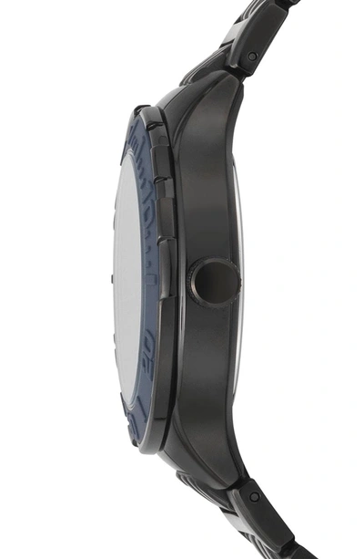 Shop Versace Wynberg Bracelet Watch, 44mm In Black/ Blue