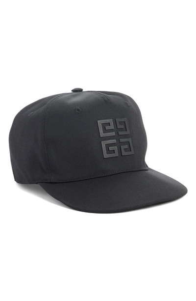 Shop Givenchy Rubber 4g Logo Cap - Black