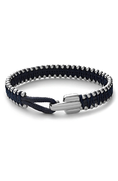 Shop Miansai Turner Bracelet In Solid Navy