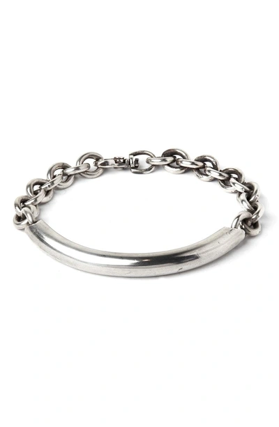 Shop Title Of Work Round Cable Bracelet In Silver