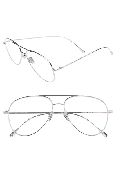 Shop Cutler And Gross 58mm Polarized Aviator Optical Glasses - Palladium