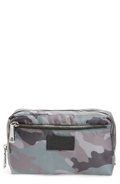 Shop Rebecca Minkoff Nylon Cosmetics Pouch In Camo Print