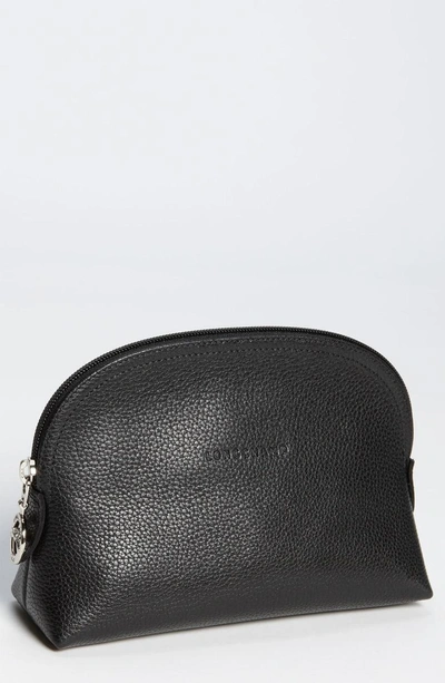 Shop Longchamp 'veau' Cosmetics Case In Black