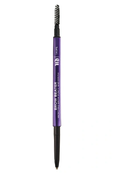 Shop Urban Decay Brow Beater Microfine Brow Pencil & Brush In Taupe