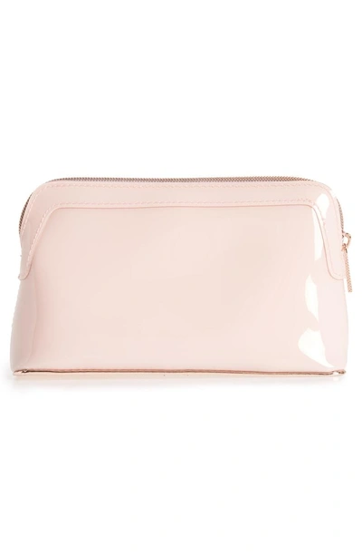 Shop Ted Baker Aubrie Bow Cosmetics Case In Light Pink