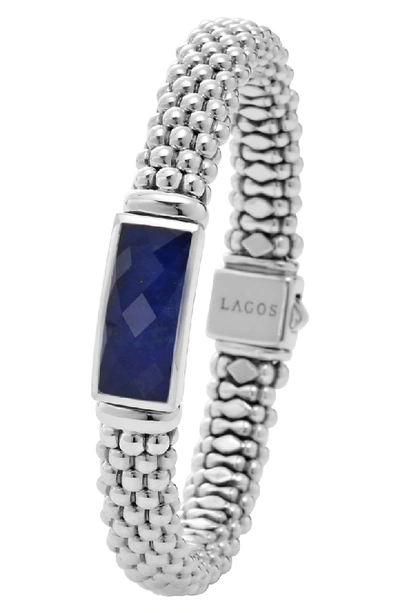 Shop Lagos Maya Station Rope Bracelet In Lapis