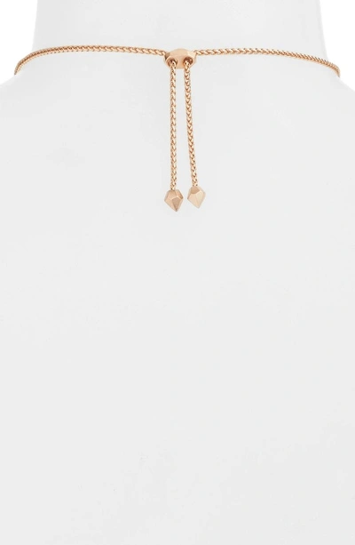 Shop Kendra Scott Eva Tassel Pendant Necklace In Maroon Jade/ Rose Gold