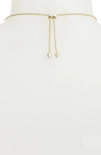Shop Kendra Scott Eva Tassel Pendant Necklace In Pink Rhodonite/ Gold