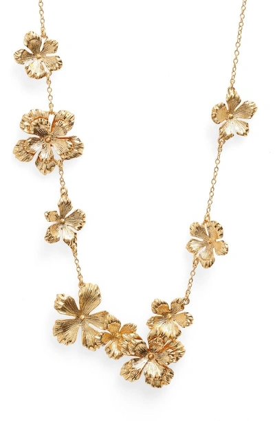 Shop Jcrew Pansy Garland Necklace In Isla Gold