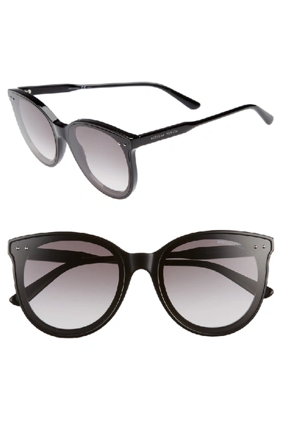 Shop Bottega Veneta 61mm Cat Eye Sunglasses - Black