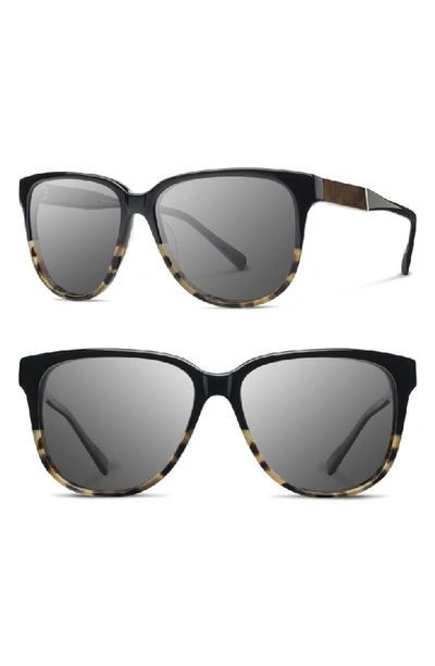 Shop Shwood 'mckenzie' 57mm Polarized Sunglasses - Black Olive/ Elm/ G15 Polar