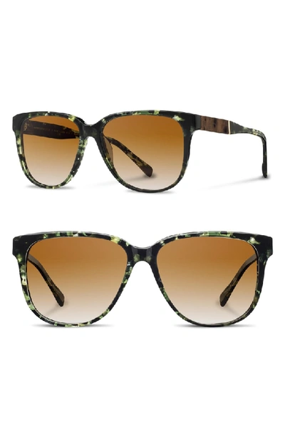 Shop Shwood 'mckenzie' 57mm Polarized Sunglasses - Darkforest/ Elm/ Brown Polar
