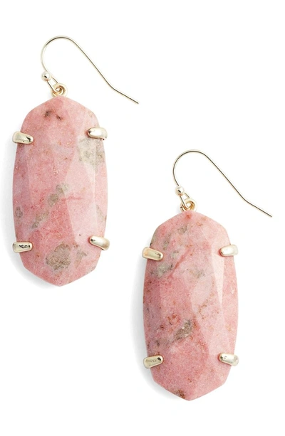Kendra Scott Esme Drop Earrings In Pink Rhodonite/ Gold | ModeSens