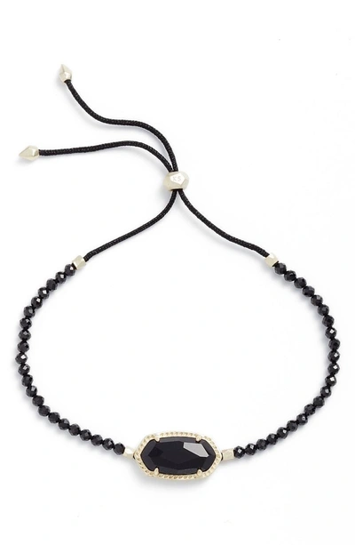 Shop Kendra Scott Elaina Beaded Bracelet In Black Mix/ Gold
