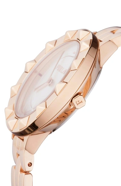Shop Furla Club Bracelet Watch, 34mm In Rose Gold/ White Silver