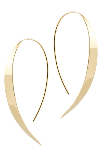 Shop Lana Jewelry Small Vanity Threader Hoops In Yellow Gold