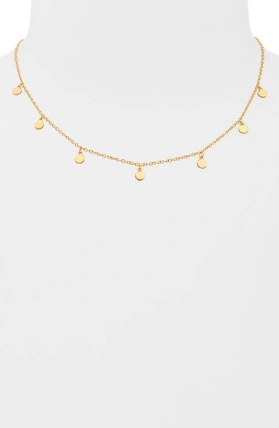 Shop Jcrew Demi Fine 14-karat Gold Plated Dot Charm Necklace