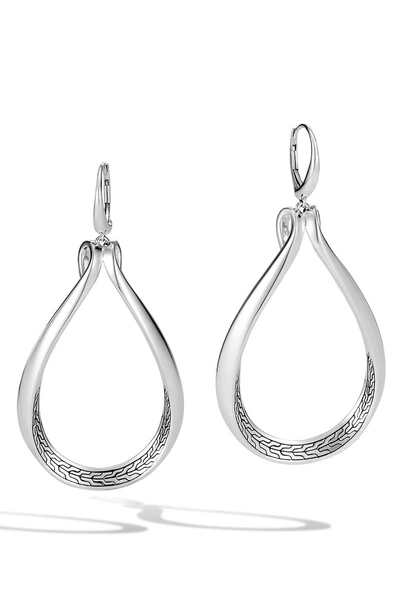 Shop John Hardy Asli Classic Chain Drop Earrings In Silver