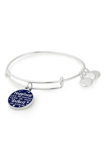 Shop Alex And Ani Harry Potter(tm) Happiness Can Be Found Adjustable Charm Bracelet In Silver
