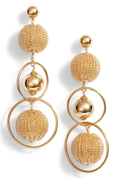Shop Kate Spade Beads And Baubles Drop Earrings In Gold