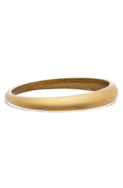 Shop Alexis Bittar 'lucite' Skinny Tapered Bangle In Gold