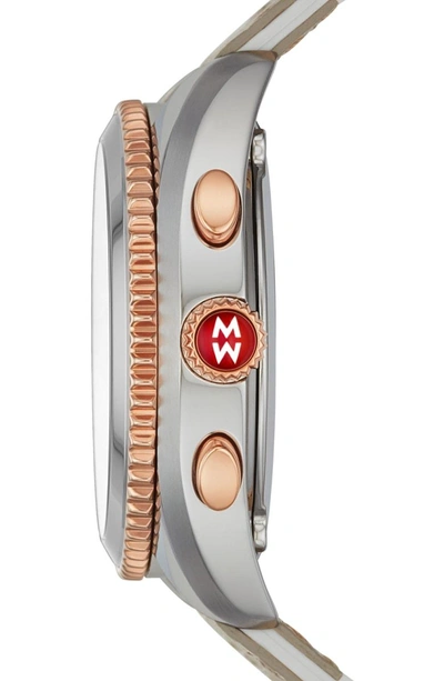 Shop Michele Hybrid Tracker Smart Watch, 38mm In Pink/ Cashmere/ Rose Gold