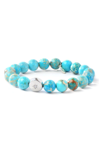 Shop Anzie Boheme Bead Bracelet In Turquoise Jasper