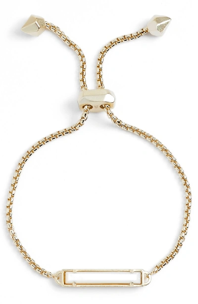 Shop Kendra Scott Stan Bracelet In Ivory Mop/ Gold