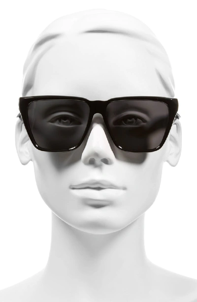 Shop Givenchy 58mm Flat Top Sunglasses In Black/ Grey