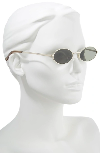 Shop Le Specs Love Train 51mm Oval Sunglasses - Bright Gold