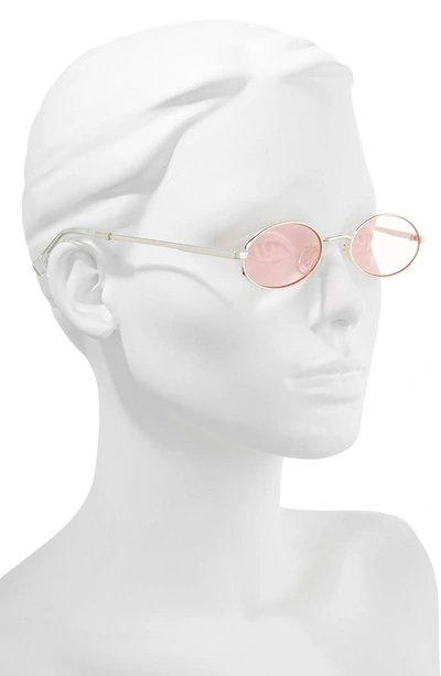 Shop Le Specs Love Train 51mm Oval Sunglasses - Gold