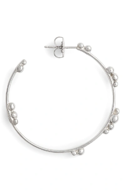 Shop Anzie Bubbling Brook Hoop Earrings In Silver