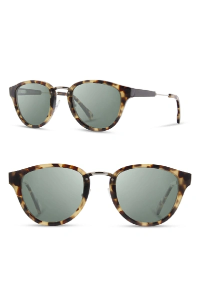 Shop Shwood 'ainsworth' 49mm Polarized Sunglasses - Havana/ Silver/ G15