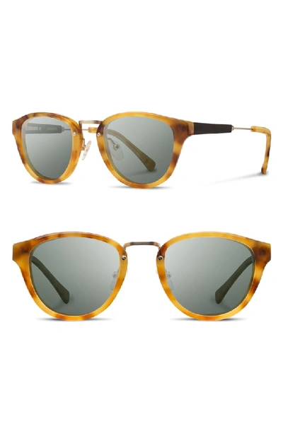 Shop Shwood 'ainsworth' 49mm Polarized Sunglasses - Amber/ Gold/ G15 Polar