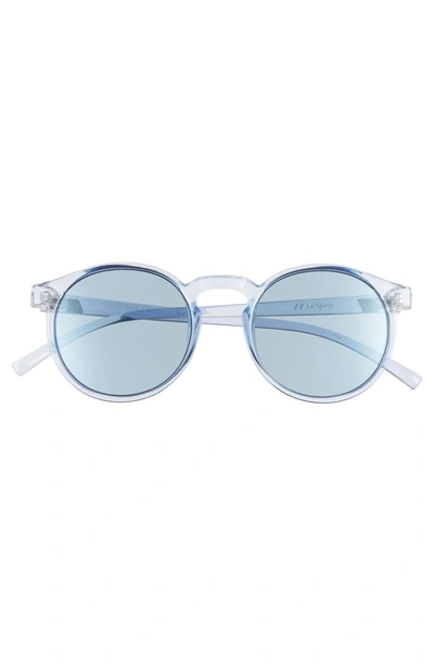 Shop Le Specs Teen Spirit Deaux 50mm Round Sunglasses - Chambray