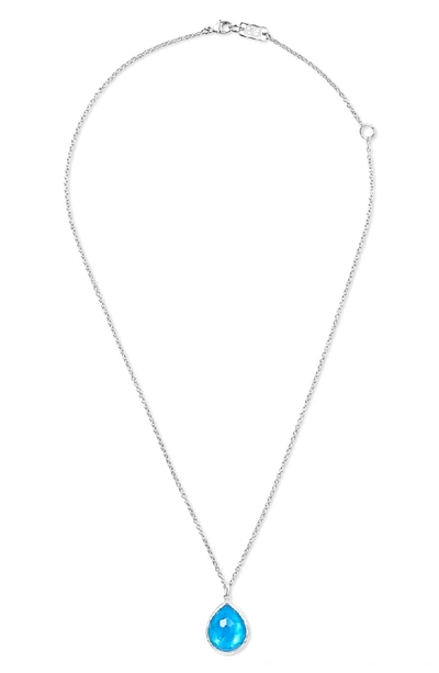 Shop Ippolita 'wonderland' Large Teardrop Pendant Necklace (nordstrom Exclusive) In Silver/ Ice