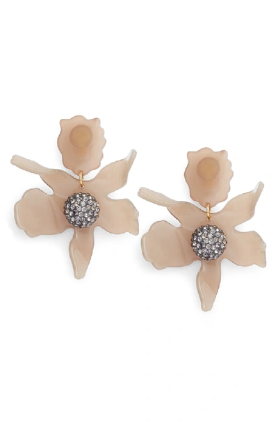 Shop Lele Sadoughi Crystal Drop Earrings In Charcoal