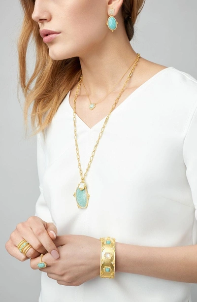Shop Freida Rothman Amazonian Allure Pendant Necklace In Gold