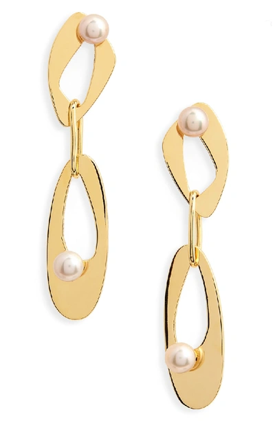 Shop Lizzie Fortunato Infinity Freshwater Pearl Drop Earrings In Multi