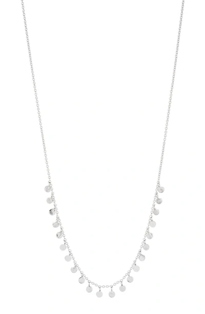 Shop Gorjana Chloe Mini Strand Necklace In Silver
