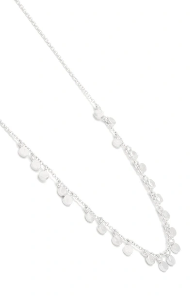Shop Gorjana Chloe Mini Strand Necklace In Silver