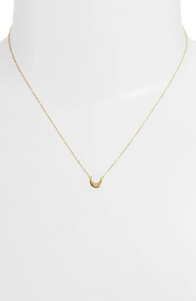 Shop Argento Vivo Moon Pendant Necklace In Gold