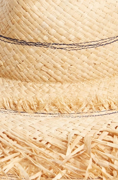 Shop Lola Hats Coconut Raffia Sun Hat - Blue In Navy