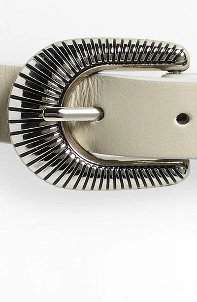 Shop Lovestrength Basic Leather Belt In Natural