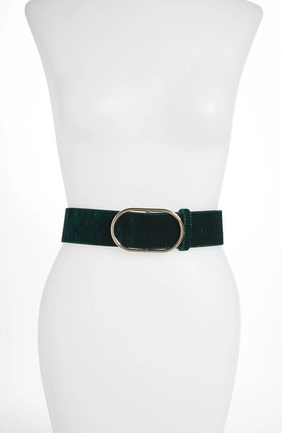 Shop Frame Velvet Belt In Eden