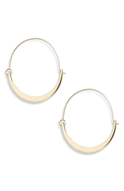 Shop Vince Camuto Tapered Hoop Earrings In Gold