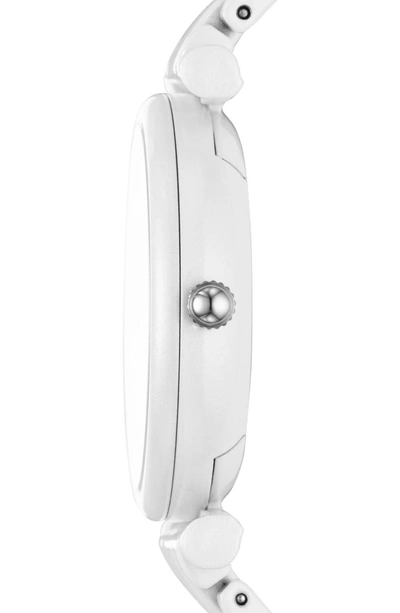 Shop Fossil Charlie Bracelet Watch, 35mm In White/ White/ White