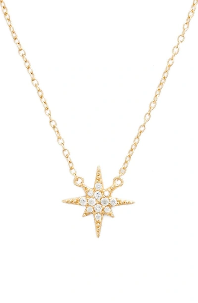 Shop Argento Vivo North Star Pendant Necklace In Gold