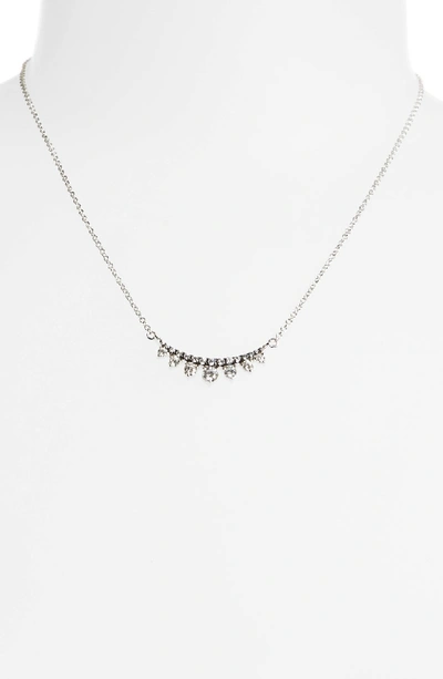 Shop Jemma Wynne Prive Luxe 18k White Gold & Diamond Necklace In Diamond/black Rhodium