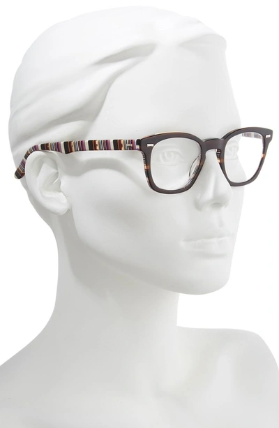 Shop Corinne Mccormack 'annie' 46mm Reading Glasses - Brown/ Stripe